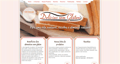 Desktop Screenshot of deliciassemgluten.com.br